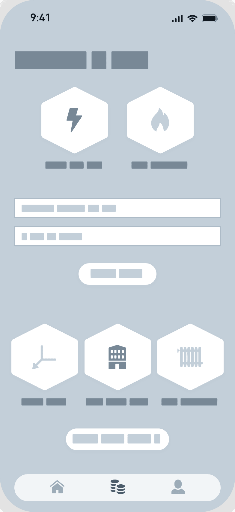 Tarifrechner Wireframe